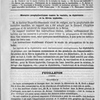 0089 - Page 81 - Comité de rédaction / Sommaire / Mesures prophylactiques contre la variole, la diphthérie et la fièvre typhoïde / Feuilleton. Causerie