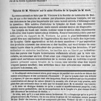 0092 - Page 84 - Mesures prophylactiques contre la variole, la diphthérie et la fièvre typhoïde / Opinion de M. Virchow sur le mode d'action de la lymphe de M. Koch / Feuilleton. Causerie