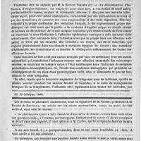 0093 - Page 85 - Opinion de M. Virchow sur le mode d'action de la lymphe de M. Koch [L.-H. Petit] / Revue des cliniques. L'influenza chez les enfants, par M. le docteur Tordeus / Feuilleton. Causerie