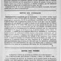 0097 - Page 89 - Revue des cliniques. L'influenza chez les enfants, par M. le docteur Tordeus / Revue des journaux. Traitement de la coqueluche par la vaccination. (The therap. Gaz. du 15 décembre 1890) / Revue des thèses. Contribution à l'étude des fractures de l'humérus et de leur traitement par la méthode platrée, par le docteur V. Bouchet. - Paris, J.-B. Baillière, 1890