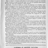 0131 - Page 123 - Revue des cliniques. Du role de l'émotion morale dans la pathogénie des maladies du système nerveux, par M. le professeur Peter / Académies et sociétés savantes. Société de médecine de Paris. Séance du 10 janvier 1891
