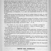 0158 - Page 150 - Bibliothèque. Note sur la fièvre intermittente chez les enfants à Paris, par le docteur E. Périer. Paris, J.-B. Baillière, 1891 / Sur l'emploi du salol dans le traitement de la diarrhée maremmatique chez les enfants, par le docteur Moncorvo. - Paris, G. Steinheil, 1890 / Revue des journaux. De la désinfection des mains, par Ball (Central fur Bakteriol., 28 juillet 1890)