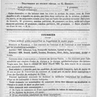 0191 - Page 183 - Académies et sociétés savantes. Société de chirurgie. Séance du 21 janvier 1891 / Formulaire. Traitement du prurit sénile. - E. Besnier / Courrier. Hôpitaux de Marseille / Concours pour l'aide-clinicat à l'hospice des quinze-vingts