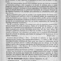 0204 - Page 196 - Courrier. Les médecins et les sociétés de secours mutuels / La faculté de médecine de Paris au conseil général des facultés / Faculté de médecine de Paris / Association générale des étudiants de Paris