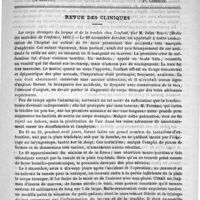 0221 - Page 213 - Traitement des kystes hydatiques du foie (A suivre) [P. Chéron] / Revue des cliniques. Les corps étrangers du larynx et de la trachée chez l'enfant, par M. Jules Simon. (Revue des maladies de l'enfance, 1891)