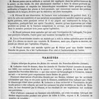 0226 - Page 218 - Académies et sociétés savantes. Société de chirurgie. Séance du 4 février 1891 / Variétés. Origine tellurique du poison des flèches des naturels des Nouvelles-Hébrides (Océanie)