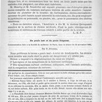 0243 - Page 235 - Bulletin. Du pouls lent et du pouls fréquent. Communication faite à la société de médecine de Paris, dans la séance du 22 novembre 1890, par P. Duroziez / Feuilleton. Causerie