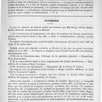 0311 - Page 303 - Formulaire. Traitement de la sciatique. - Jaccoud / Courrier. Congrès annuel des médecins aliénistes de France et des pays de langue française ; session de Lyon 1891 / Ambulances urbaines / Le nombre des médecins à Vienne et à Paris