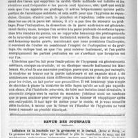 0320 - Page 312 - Hôpital de la Charité. - Professeur Duplay. De l'hygroma olécranien / Revue des journaux. Influence de la leucémie sur la grossesse et le travail. (Revue de thérap.)