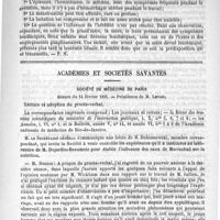 0321 - Page 313 - Revue des journaux. Influence de la leucémie sur la grossesse et le travail. (Revue de thérap.) / Académies et sociétés savantes. Société de médecine de Paris. Séance du 14 février 1891