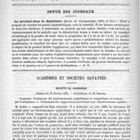 0330 - Page 322 - Bibliothèque. Histoire des plantes, par H. Baillon... - 1891. - Hachette et Compagnie [Dr G. Richelot] / Revue des journaux. Le menthol dans la diphthérie. (Revue de thérapeutique, 1890, n° 23) / Académies et sociétés savantes. Société de chirurgie. Séance du 25 février 1891