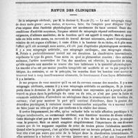 0364 - Page 356 - Hôpital Necker. - M. le professeur Peter. Pneumonies et pneumoniques. - Les laryngites typhiques / Revue des cliniques. De la miopragie cérébrale, par M. le docteur G. Ballet