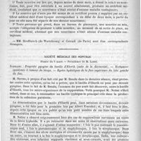 0382 - Page 374 - Académies et sociétés savantes. Académie de médecine. Séance du 10 mars 1891 / Société médicale des hôpitaux. Séance du 6 mars