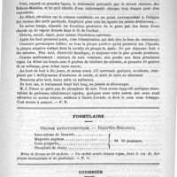 0395 - Page 387 - Académies et sociétés savantes. Société médecine de Paris. Séance du 28 février 1891 / De quelques nouvelles médications. Le traitement de la paralysie infantile, par M. J. Simon (La France médicale) / Formulaire. Poudre antidyspeptique. - Dujardin-Beaumetz / Courrier. Faculté de médecine de Toulouse