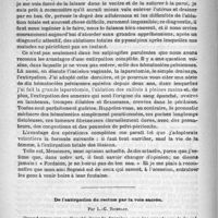 0400 - Page 392 - Sur le traitement des suppurations pelviennes par l'hystérectomie vaginale. (Société de chirurgie, 4 mars 1891), par L.-G. Richelo / De l'extirpation du rectum par la voie sacrée. Par L.-G. Richelot
