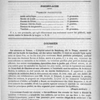 0408 - Page 400 - De quelques nouvelles médications. Traitement de coryza (Gazette méd. de Liège) / Formulaire. Pommade parasiticide / Courrier. Les hôpitaux au Tonkin / L'hypnotisme d'après les avocats / Vaccination en Egypte