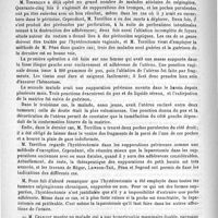 0418 - Page 410 - Académies et sociétés savantes. Société de chirurgie. Séance du 11 mars 1891 / De quelques nouvelles médications. Emploi de l'eau salée en chirurgie, par M. Tavel (Annuaire de thérapeutique, 1891)