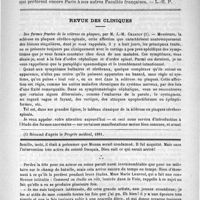 0435 - Page 427 - Bulletin / Revue des cliniques. Des formes frustes de la sclérose en plaques, par M. J.-M. Charcot / Feuilleton. Causerie