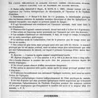 0442 - Page 434 - Revue des cliniques. Des formes frustes de la sclérose en plaques, par M. J.-M. Charcot / De quelques nouvelles médications. Sur l'action thérapeutique de quelques nouveaux remèdes (chloralamide, hyoscine, hydrate d'amylène) dans le traitement des maladies mentales / Courrier. Congrès français de chirurgie (5e session 1891. - Du 30 mars au 4 avril inclusivement)
