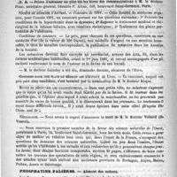 0444 - Page 436 - Courrier. Congrès français de chirurgie (5e session 1891. - Du 30 mars au 4 avril inclusivement) / Société de médecine d'Anvers / Concours pour une place de médecin des hôpitaux de Lyon / Moyen de découvrir les falsificateurs / Nécrologie [Voisard (de Vesoul)]