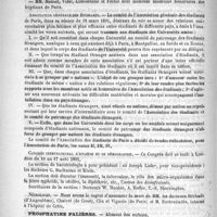 0480 - Page 472 - Courrier. Association générale de prévoyance et de secours mutuels des médecins de France / Association générale des étudiants / Congrès international d'hygiène et de démographie / Nécrologie [Béchade (d'Angoulême) / Chalvet (de Crest) / Clin (de Paris) / Vignolo (de Paris) / M. Eustratiadès]