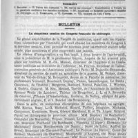 0481 - Page 473 - Comité de rédaction / Sommaire / Bulletin. La cinquième session du Congrès français de chirurgie