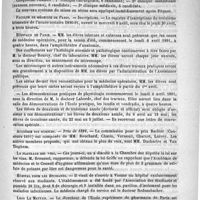 0491 - Page 483 - Courrier. Faculté de médecine de Paris / Hôpitaux de Paris / Académie des sciences / Le platrage des vins / Hôpital pour les étudiants / Legs Le Mettais / Prix de médecine navale pour 1890