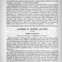 0502 - Page 494 - Bibliothèque. Introduction à l'étude clinique et à la pratique des accouchements, par le professeur Farabeuf et le docteur Varnier [H. Stapfer] / Académies et sociétés savantes. Académie de médecine. Séance du 31 mars 1891