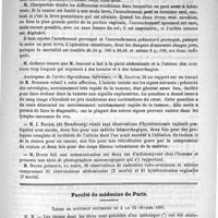 0503 - Page 495 - Académies et sociétés savantes. Académie de médecine. Séance du 31 mars 1891 / Faculté de médecine de Paris. Thèses de doctorat soutenues du 4 au 12 février 1891
