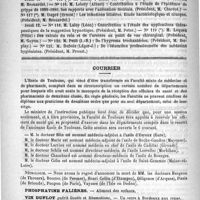 0504 - Page 496 - Faculté de médecine de Paris. Thèses de doctorat soutenues du 4 au 12 février 1891 / Courrier. Nécrologie [Bergeon (de Thouars) / Boucon (de Pesmer) / Henri Collin (d'Etampes) / Diligence (d'Arques) / Pissis (de Brioude) / Poupon (de Paris) / Vaysses (de l'Isle en Dodon)]