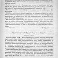 0511 - Page 503 - La myotonie congénitale (A suivre) [B. Martin] / Cinquième session du Congrès français de chirurgie. Questions diverses