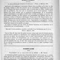0558 - Page 550 - Cinquième session du Congrès français de chirurgie. Questions diverses (Suite et fin) / Bibliothèque. La neurasthénie, par le docteur F. Levillain. - Paris, A. Maloine, 1891 / Mémoires d'ophthalmométrie, annontés et précédés d'une introduction par E. Javal. Paris, G. Masson, 1891 / Formulaire. Traitement de la paralysie de la vessie. - M. Hache