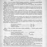 0571 - Page 563 - De quelques nouvelles médications. Un traitement de la fièvre typhoïde (société de médecine d'Anvers) / Formulaire. Solution contre les taches de rousseur