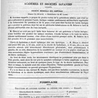 0583 - Page 575 - Revue des journaux. A propos de la maladie de Graves (Soc. ophthal. du Royaume-Uni, 1890) / Académies et sociétés savantes. Société médicale des hôpitaux. Séance du 10 avril / Formulaire. Solution et poudre contre la fièvre des foins. - Ruault