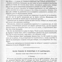 0589 - Page 581 - Rétrécissement mitral. - Insuffisance aortique. Insuffisance tricuspidienne. Par M. le docteur Rendu / Société française de dermatologie et de syphiligraphie. Deuxième session tenue à Paris les 2, 3 et 4 avril 1891. 1° Syphilis