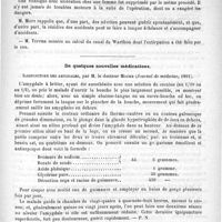 0595 - Page 587 - Académies et sociétés savantes. Société de chirurgie. Séance du 15 avril 1891 / De quelques nouvelles médications. Ignipuncture des amygdales, par le M. le docteur Moure (Journal de médecine, 1891) / Formulaire. Traitement de l'incontinence nocturne d'urine. - A. Ollivier