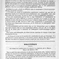 0603 - Page 595 - Société française de dermatologie et de syphiligraphie. Deuxième session tenue à Paris les 2, 3 et 4 avril 1891 / Bibliothèque. Les secrets de l'alimentation à la ville et à la campagne, par A. Héraud. Paris, J.-B. Baillière, 1891 / Psychologie de l'idiot et de l'imbécile, par le docteur Paul Sollier. Paris, Alcan, 1891