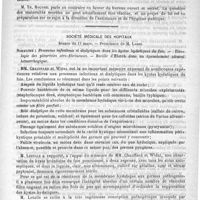 0605 - Page 597 - Académies et sociétés savantes. Académie de médecine. Séance du 21 avril 1891 / Société médicale des hôpitaux. Séance du 17 mars
