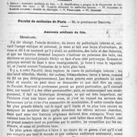 0621 - Page 613 - Comité de rédaction / Sommaire / Faculté de médecine de Paris. - M. le professeur Debove. Anatomie médicale du foie