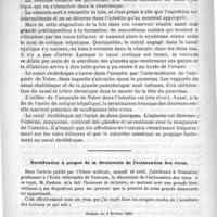 0626 - Page 618 - Faculté de médecine de Paris. - M. le professeur Debove. Anatomie médicale du foie / Rectification à propos de la découverte de l'atténuation des virus
