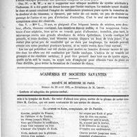 0684 - Page 676 - Revue des journaux. Note sur l'emploi thérapeutique de l'acide oxalique, par le docteur A.-W. Marsh. (The Therap. Gaz. du 16 mars 1891) / Académies et sociétés savantes. Société de médecine de Paris. Séance du 25 avril 1891 / Feuilleton. Causerie