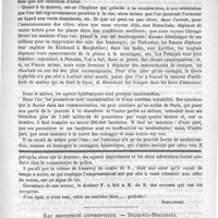 0689 - Page 681 - Académies et sociétés savantes. Société de médecine de Paris. Séance du 25 avril 1891 / Feuilleton. Causerie [Simplissime] / Eau dentifrice antiseptique. - Dujardin-Beaumetz