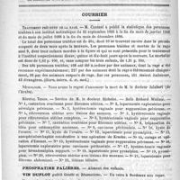 0692 - Page 684 - Académies et sociétés savantes. Société de médecine de Paris. Séance du 25 avril 1891 / Courrier. Traitement préventif de la rage / Nécrologie [Jalabert (de l'Araba)] / Hôpital Tenon