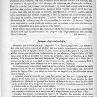 0696 - Page 688 - Faculté de médecine de Paris. - Conférences de pathologie interne. La dégénérescence secondaire du faisceau pyramidal, par M. le docteur Pierre Marie... (A suivre) / Congrès d'ophthalmologie