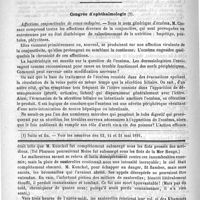 0742 - Page 734 - Bulletin / Congrès d'ophthalmologie / Feuilleton. Causerie