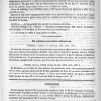 0752 - Page 744 - Académies et sociétés savantes. Société médecine de Paris. Séance du 9 mai 1891 / De quelques nouvelles médications. Pansement abortif du furoncle. (Med. mod., 1891) / Graines de kola contre la mal de mer. (Med. mod., 1891) / Courrier