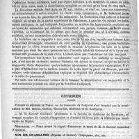 0764 - Page 756 - Académies et sociétés savantes. Société de chirurgie. Séance du 20 mai 1891 / Courrier. Faculté de médecine de Paris / Nécrologie [Cazaubon (d'Ambès)]