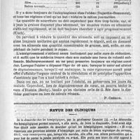 0769 - Page 761 - Le traitement hygiénique de l'obésité [P. Chéron] / Revue des cliniques. De la démarche chez les hémiplégiques, par le professeur Charcot
