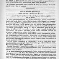 0773 - Page 765 - Académies et sociétés savantes. Académie de médecine. Séance du 26 mai 1891 / Société médicale des hôpitaux. Séance du 22 mai
