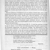 0784 - Page 776 - Bulletin. Note sur un cas de gravelle phosphatique du rein gauche coïncidant avec de la gravelle urique du rein droit. Communication faite à la société de médecine de Paris dans la séance du 9 mai 1891. Par le docteur Gaston Graux... / Feuilleton. Causerie [Simplissime] / Sirop antistrumeux. - Monin
